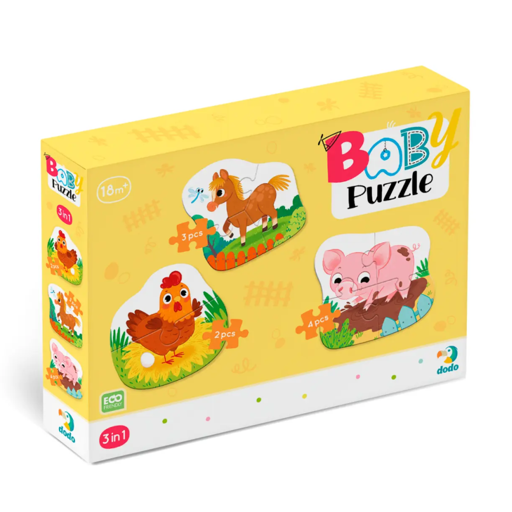 Пазл 3 в 1 «День на фермі» 300394