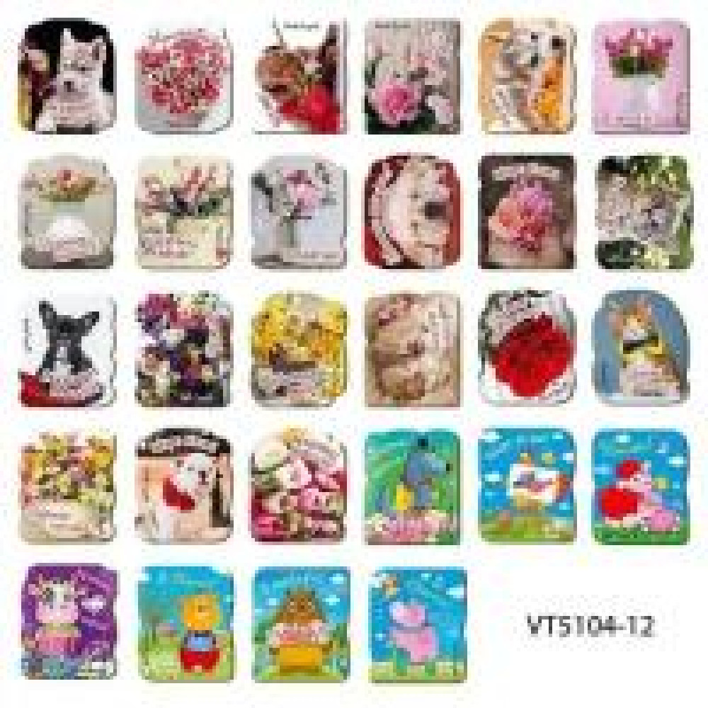 Магніт декоративно-сувенірний "8 березня" 1 шт VT5104-12 (50) "Vladi Toys"