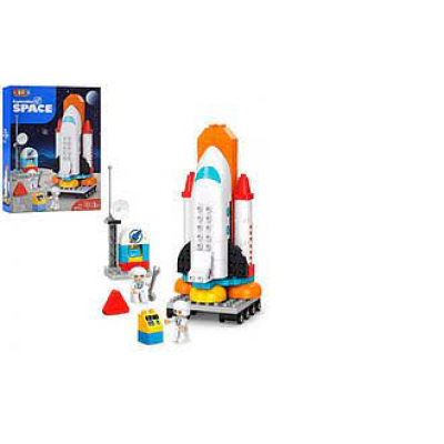 Конструктор JDLT5453 (12шт) космическая станция, ракета, фигурки, 72дет,в кор-ке, 35-48-9см