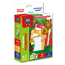 Гра розвиваюча Vladi Toys навчальна з маркером Академія розвитку "Пиши та витирай. Англійський алфавіт" VT5010-23 (укр)