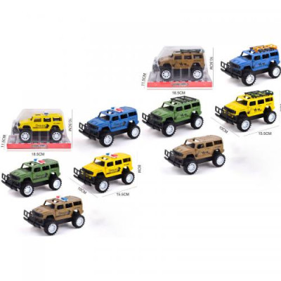 Джип 858-8-9 (96шт) інерция,15,5см,2вида, микс цветов, в слюде, 18,5-11,5-10,5см