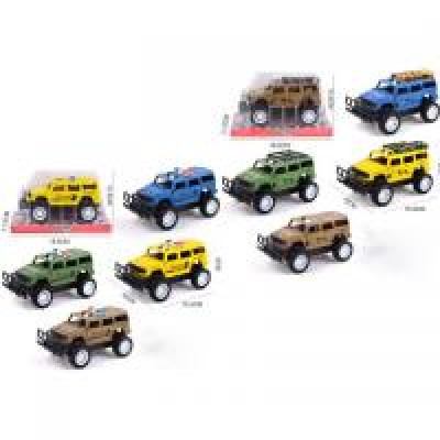 Джип 858-8-9 (96шт) інерция,15,5см,2вида, микс цветов, в слюде, 18,5-11,5-10,5см