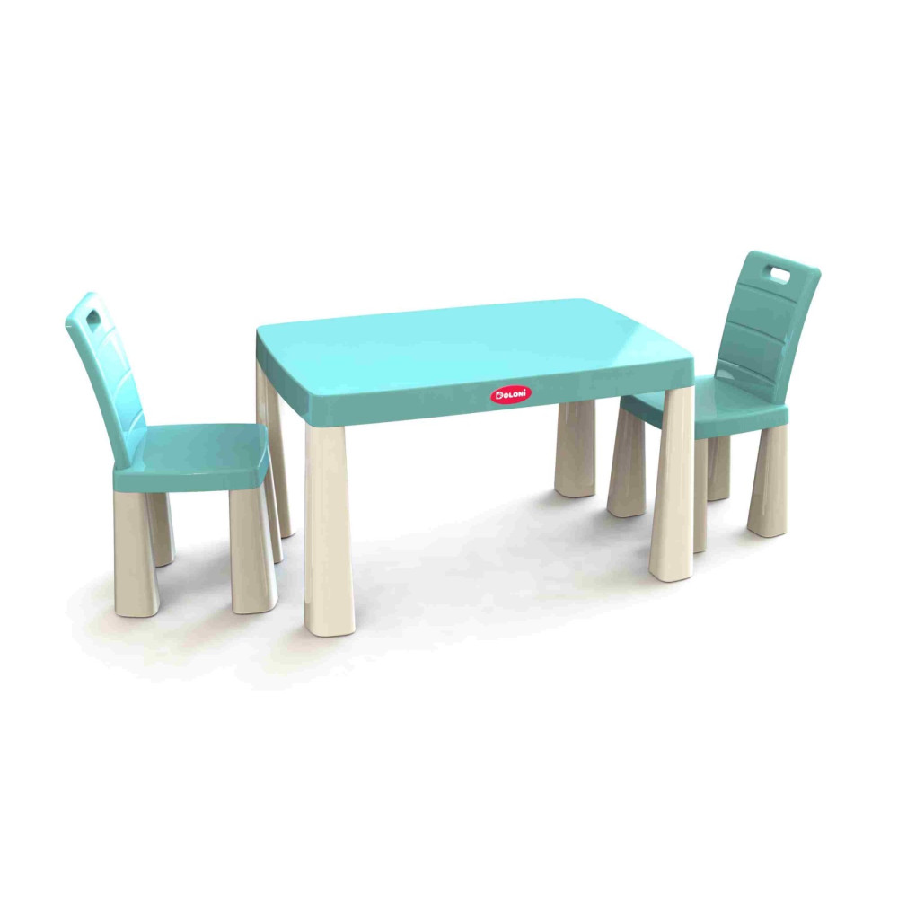 Ігровий набір DOLONI Cтіл та 2 стільця 04680/7 Бірюза