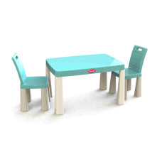 Ігровий набір DOLONI Cтіл та 2 стільця 04680/7 Бірюза