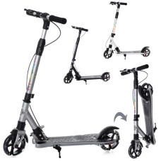 Самокат Акція! SR 2-039-7 алюм,2колПУ145мм-світло,ручне гальмо,кермо81-91см,підніжка42-10см,3кольори