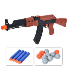 Автомат YX008 (84шт) 50см, м'які кулі 4шт, кульки 10шт, в кульку, 40-16-5см