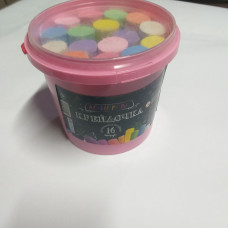 Крейда кольорова серії Крейдочка відро 16 шт (12) КRD-01-01U