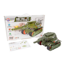 Конструктор металевий 540 деталей Танк ТехноК», арт.9307