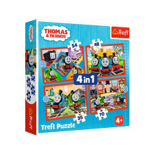 Пазли - (4в1) - "Томас та компанія" / Trefl