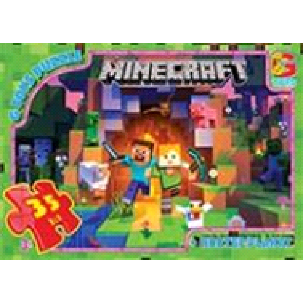 Пазли ТМ "G-Toys" із серії  "Minecraft" (Майнкрафт), 35 ел.