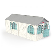 Будинок з шторками DOLONI (256х129х120см) 02550/25 Бежево-сірий