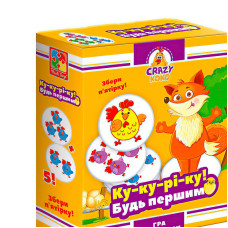 Гра настільна Vladi Toys розважальна Crazy Koko "Ку-ку-рі-ку!" VT8025-08 (укр)
