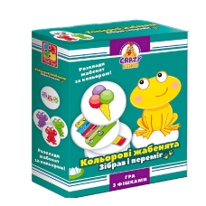 Гра настільна Vladi Toys розважальна Crazy Koko "Кольорові жабенята" VT8025-06 (укр)