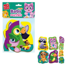 Пазли максі Vladi Toys картонні з грою Малюк Зможе «Хатні улюбленці» VT1722-21 (укр)