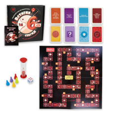 Настільна гра Strateg Встигни за 6 секунд 18+ розважальна українською мовою (30783)