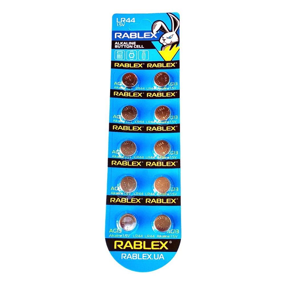 Батарейка Rablex  AG13  (ціна за ШТ) blister 10 шт