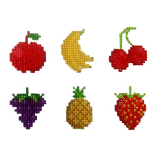 Набір для творчості зі стразами (наліпки) "Фруктовий набір" 6 наліпок (SYT072)