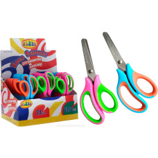 ножиці дит., 13,3см, ергоном., 2х кол. гнучкі прогум. ручки,  рож.,  4287-12С,CLASS