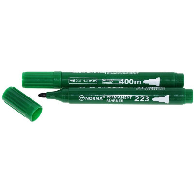 маркер перман., 2,5-4,5мм, кругл., 400 метрів, зелен., 223-04N, NORMA