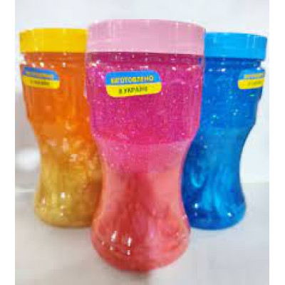 Maxі shine slime kit ТМ Lovin Іграшка-антистрес лизун 400 мл 12уп