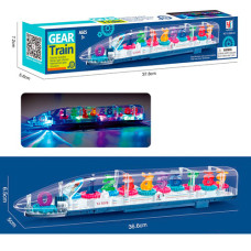 Поїзд YJ388-63 (96шт) 36,5см, музика, світло, шестерні, на бат-ці, в кір-ці, 38-7-5,5см
