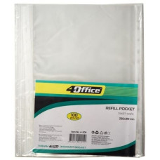 файл, A4, PP, 30мкн. прозор., уп.100шт., 4-200, 4OFFICE