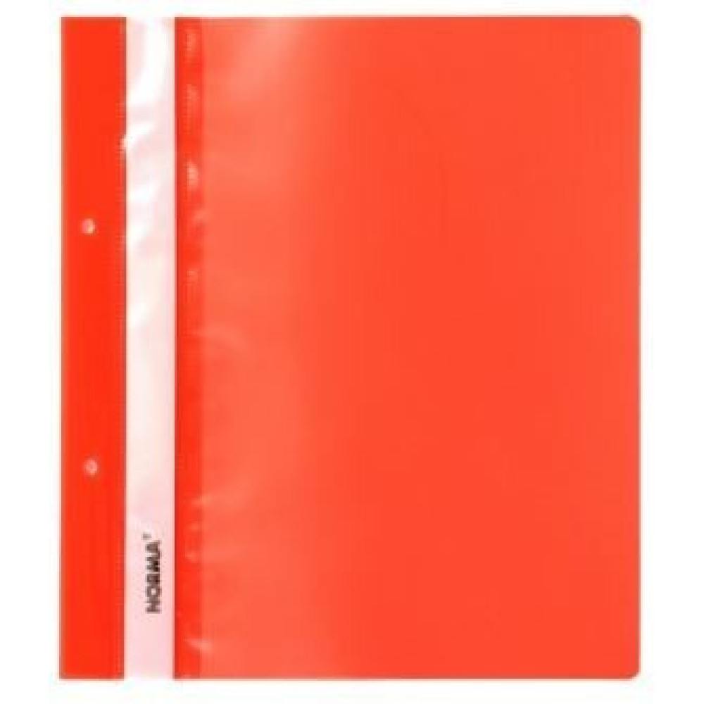 папка-швидк., А4, PР,120/160 мкн. пр.верх, з європерф., помаранчева, глянц., 5262, NORMA