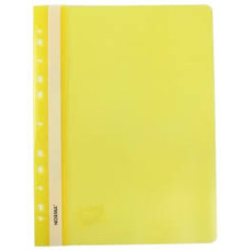 папка-швидк., А4, PР,120/160 мкн. пр.верх, з європерф., жовт., глянц., 5262, NORMA
