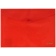 папка з кнопкою, непрозор., А4, 160мкн PР, черв., 5017-11, NORMA