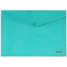 папка з кнопкою, непрозор., А4, 160мкн PР, бірюзовий, 5017-13, NORMA