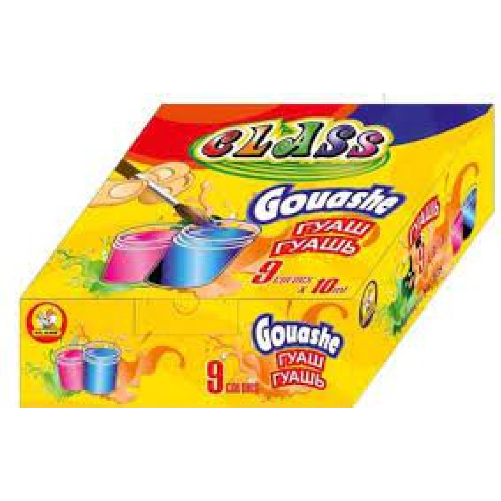 Фарби гуашеві 9кол.,90 мл., 7618,CLASS