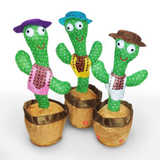 Танцюючий кактус 4-2  на Акумулятор Повторюшка Українські Пісні