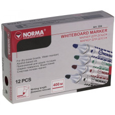 маркер д/дошок, 2,5-3,5мм, кругл., 400 метрів, синій., 224-06N, NORMA