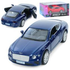 Машина AS-3108 (48шт) АвтоСвіт, Bentley Continental GT 2018, метал, інерц, 12см, відчиняются двері, гумові колеса, 2 кольори, в кор-ці, 15,5-7-7см