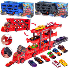 Набір машинок K180A15 (24шт) трейлер-гараж 30 см, игр.поле79-59см,машинки8шт,3вида,в кор, 40,5-15-7,5см
