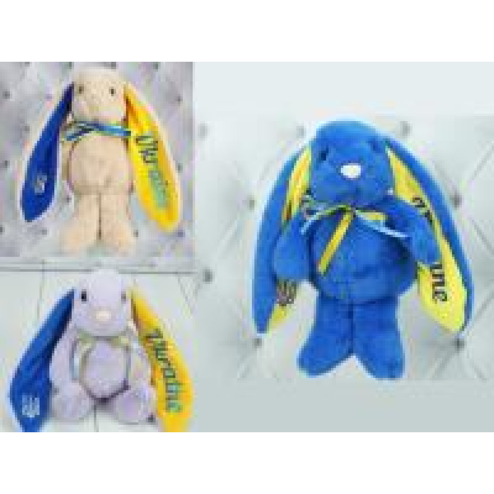 М'яка іграшка Зайка Патріот (30×16×14 см) музичний 00043-4000