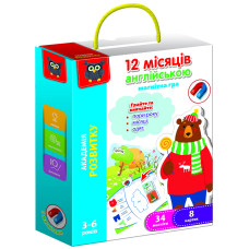 Гра розвиваюча Vladi Toys магнітна. Англійська. 12 місяців VT5411-10 (укр)