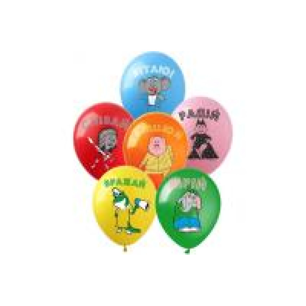 Латексна кулька Арт-SHOW "Найкращі побажання" 12' (1 ст  5 кольорів) (100шт)