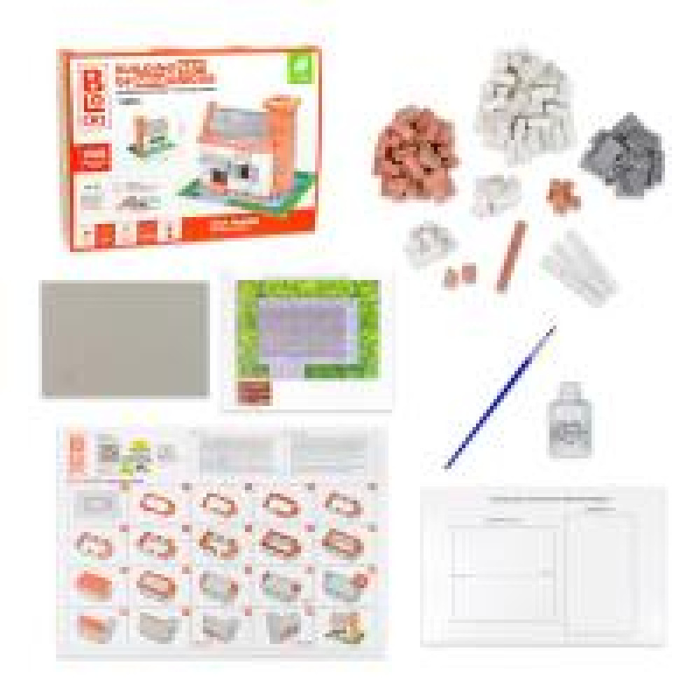 Будівельний набір для творчості з міні-цеглинок BLOCKY Маленька Таверна  Strateg (31006)