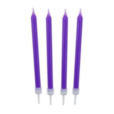 Свічки класичні, фіолетові, 10 шт/уп