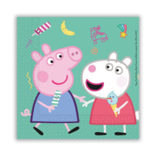 Двошарові паперові серветки 33×33 см 20 шт PEPPA PIG-MESSY PLAY ENTERTAINMENT ONE