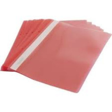 папка-швидк., А5, 120/160мкн PР, пр.верх, з перф., черв.,глянц., 5264, NORMA