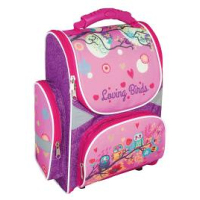 Ранець шкільний "Loving Birds", 34×26×12 см, трансформер, ортопедична спинка, COOLFORSCHOOL