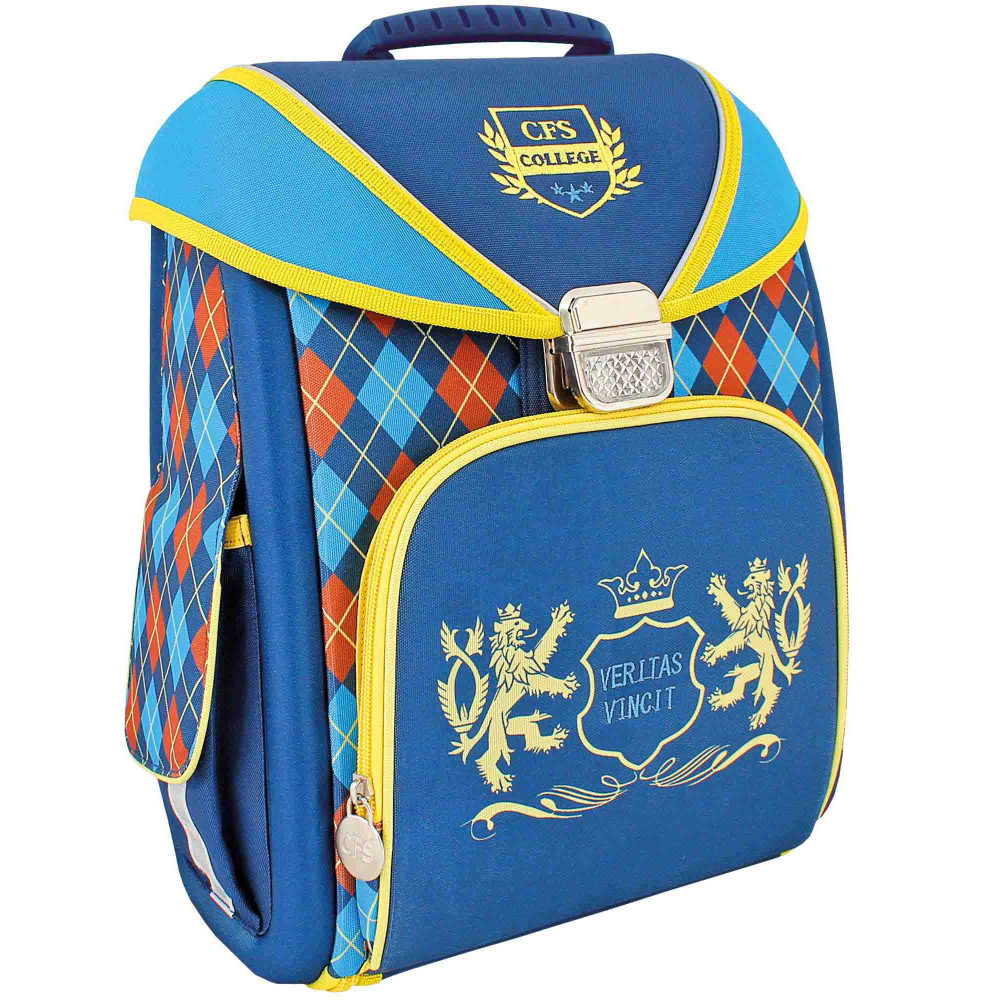 Ранець шкільний "CFS College", 35,5×28×21 см, трансформер, ортопедична спинка, COOLFORSCHOOL