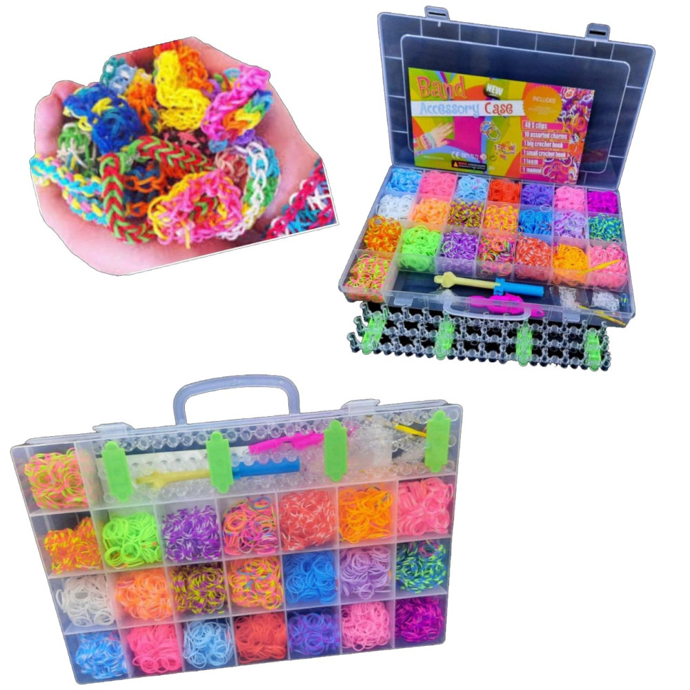 Набір для творчості 5427 "Резиночки для плетіння" (3800-4000 ел) 34*22*4см