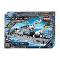 Конструктор "Військова техніка" 83539 (24) "Teko", 300 деталей, патрульний катер "Суми", в коробці