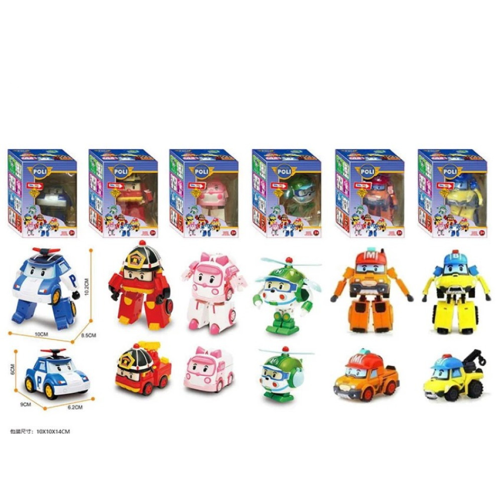 Трансформер робокар POLI, 6 видів (144 шт) 83168