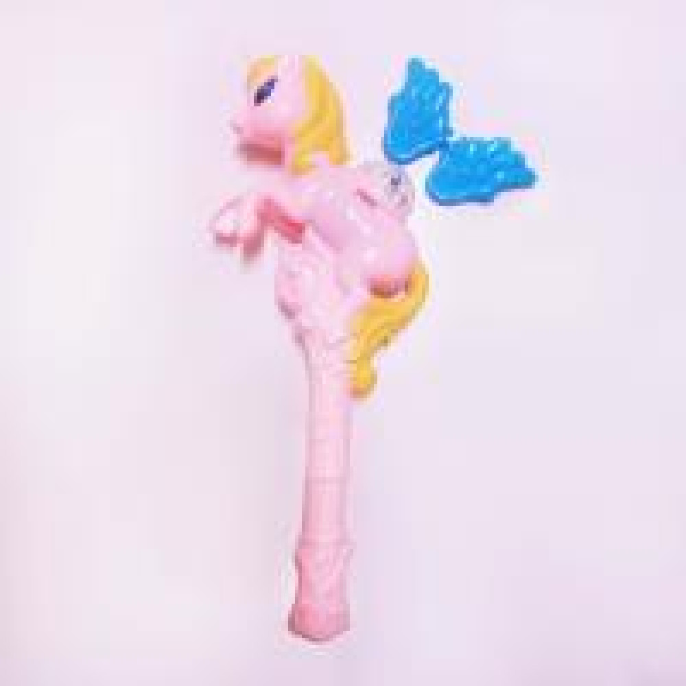 Єдиноріг-проектор, музичний на палочці, 40 см, світиться, працює від батарейок типу АА(3 шт) в комплект не входять K803