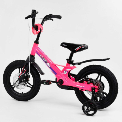 Велосипед 14" дюймів 2-х колісний "CORSO" MG-04064, магн рама, литі диски, диск гальма