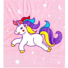 Серветки "Єдиноріг - рожевий" (20 шт) SAL-20